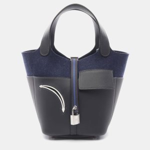 Hermes Picotin Lock 18 Go Team Caban/Navy Vaux Swift Leather Tote Bag, Tote Handbags - Luxury Closet catalog