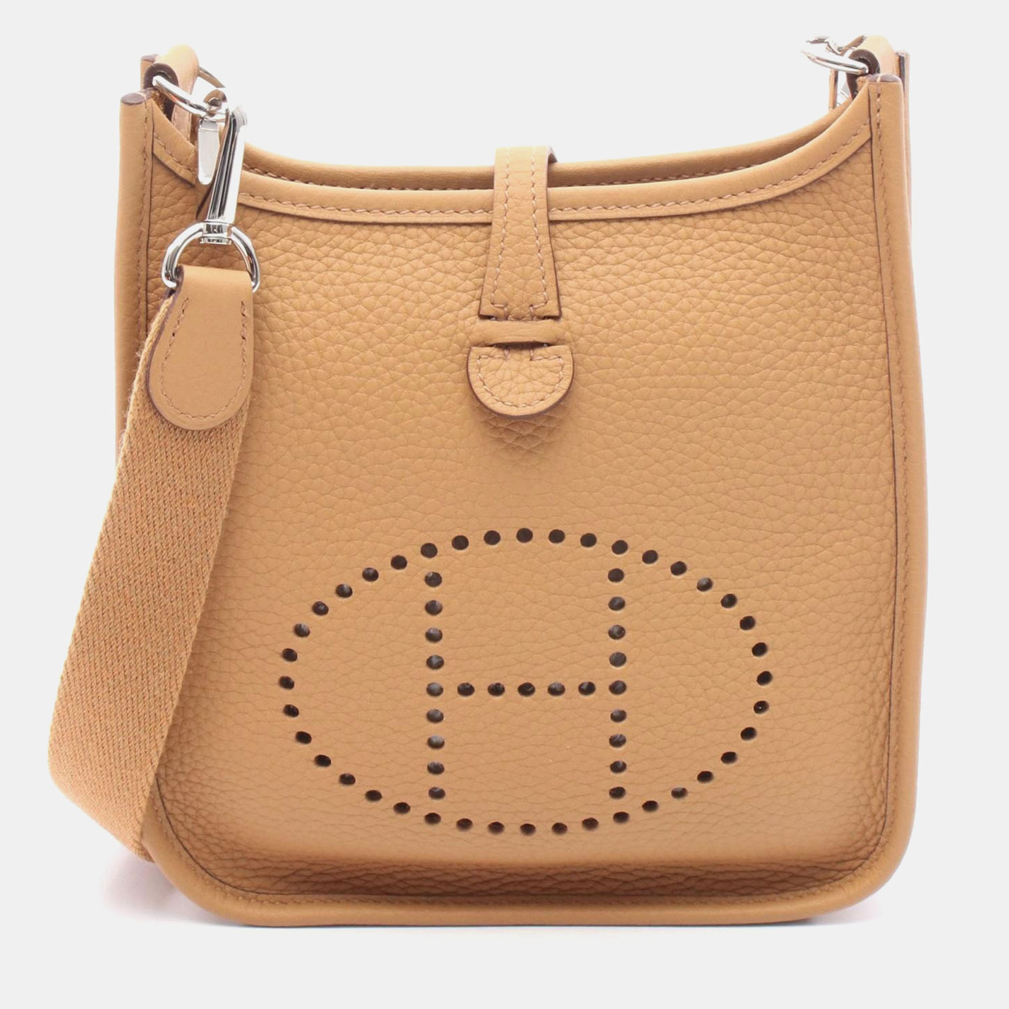 Hermes Evelyne TPM 16 Chai Taurillon Clemence Leather Shoulder Bag, Tote Handbags - Luxury Closet catalog