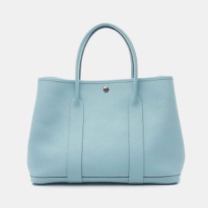 Hermes Garden Party 36 Blue Atoll Country Leather Tote Bag, Tote Handbags - Luxury Closet catalog