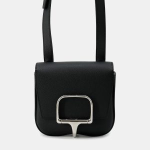 Hermes Della Cavalleria Mini Black Epsom Leather Shoulder Bag, Handbags - Luxury Closet catalog