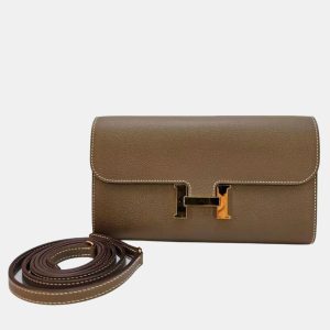 Hermes Constance To Go Wallet in Epsom Etoupe Color Gold Hardware, Wallets & Money Clips - Luxury Closet catalog