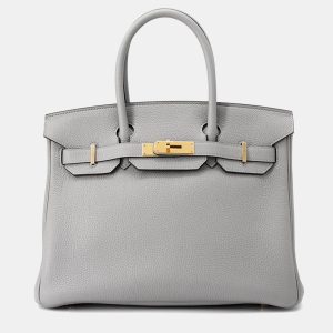 Hermes Birkin 30 Gris Mouette Togo Leather Handbag, Tote Handbags - Luxury Closet catalog