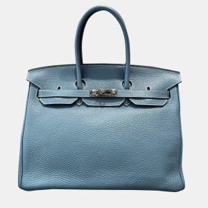 Hermes Birkin 35 Blue Togo Leather Tote Bag, Tote Handbags - Luxury Closet catalog