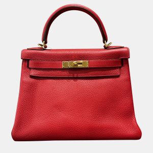 Hermes Kelly 28 Red Togo Leather Handbag, Satchels - Luxury Closet catalog
