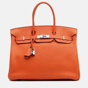 Hermes Birkin Retourne 35 Orange Togo Leather Tote Bag, Tote Handbags - Luxury Closet catalog