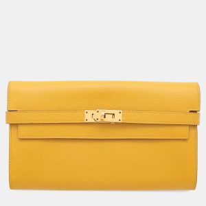 Hermes Kelly Jaune Ambre Epsom Long Wallet, Wallets & Money Clips - Luxury Closet catalog