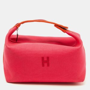 Hermes Hibiscus Toile H Canvas Large Bride-a-Brac Model Case, Clutches & Special Occasion Bags - Luxury Closet catalog