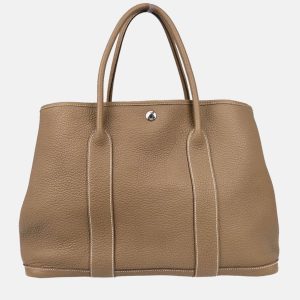Hermes Garden Party 36 PM Etoupe Gray Negonda Tote Handbag, Tote Handbags - Luxury Closet catalog