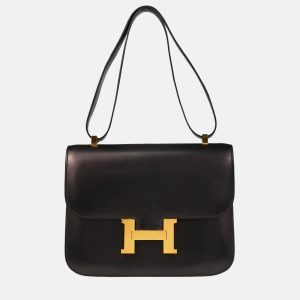 Hermes Constance 23 Black Box Calf Shoulder Bag, Handbags - Luxury Closet catalog