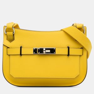 Hermes Mini Jypsiere Yellow Swift Leather Crossbody Bag, Handbags - Luxury Closet catalog