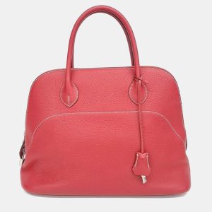Hermes Relax Bolide 35  Red Leather Bag, Satchels - Luxury Closet catalog