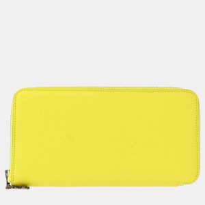 Hermes Lime Epsom Azap Silk In Long Wallet, Wallets & Money Clips - Luxury Closet catalog