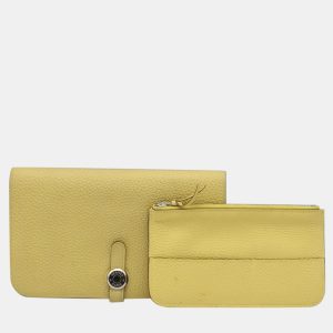 Hermes Yellow Epsom Dogon Long Wallet, Wallets & Money Clips - Luxury Closet catalog
