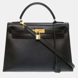 Hermes Black Box calf Kelly 32 Handbag, Satchels - Luxury Closet catalog