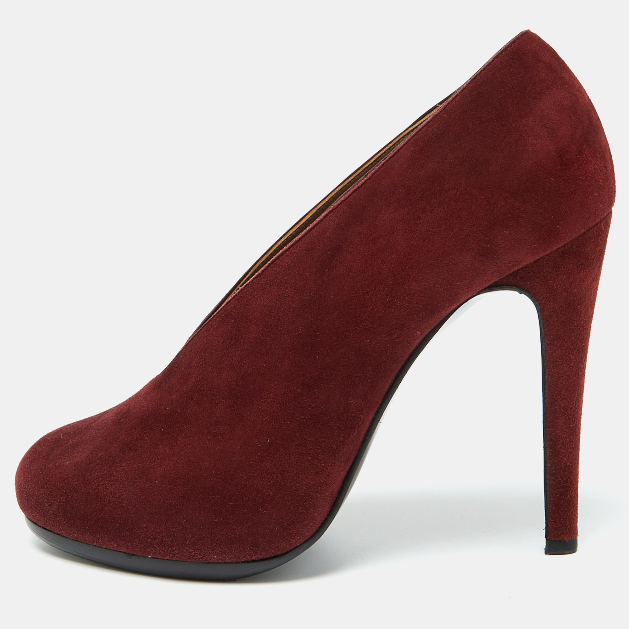 Hermes Burgundy Suede Florida Pumps Size 39, Pumps - Luxury Closet catalog