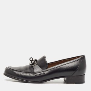 Hermes Black Leather Destin Slip On Loafers Size 37, Loafers & Slip-Ons - Luxury Closet catalog