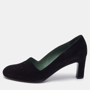 Herm&egrave;s Black Suede Jackie Pumps Size 37.5, Pumps - Luxury Closet catalog