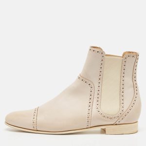 Hermes Grey Leather Brighton Low Ankle Boots Size Size 37, Boots - Luxury Closet catalog