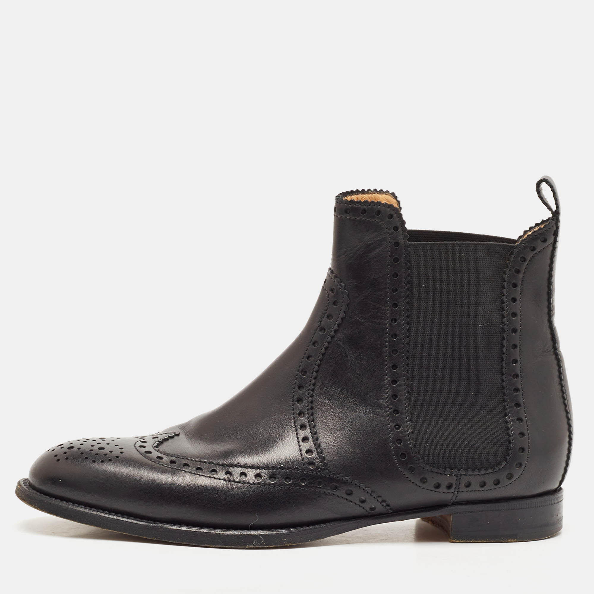 Hermes Black Leather Brighton Ankle Length Boots Size 37, Boots - Luxury Closet catalog