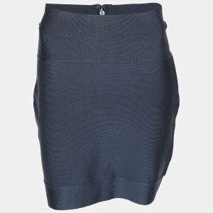 Herve Leger Blue Knit Mini Skirt M, Skirts - Luxury Closet catalog