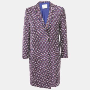 Hugo Boss Purple Jacquard Mid-Length Coat S, Coats & Jackets - Luxury Closet catalog