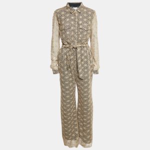 INGIE Paris Gold Lace Jumpsuit M, Suits - Luxury Closet catalog