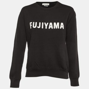 Isabel Marant Etoile Black Cotton Fleece Fujiyama Embroidered Sweatshirt M, Sweaters & Cardigans - Luxury Closet catalog