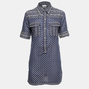 Isabel Marant Etoile Navy blue Floral Printed Cotton Tunic Top M, Shirts & Tops - Luxury Closet catalog