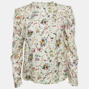 Isabel Marant Etoile Multicolor Print Crepe Long Sleeve Blouse XS, Shirts & Tops - Luxury Closet catalog