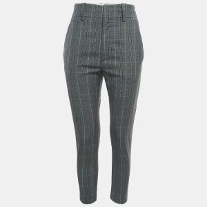 Isabel Marant Etoile Grey Plaid Wool Trousers S, Clothing - Luxury Closet catalog