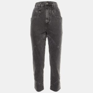 Isabel Marant Grey Denim Eloisa Paneled Boyfriend Jeans S/Waist 28", Jeans - Luxury Closet catalog
