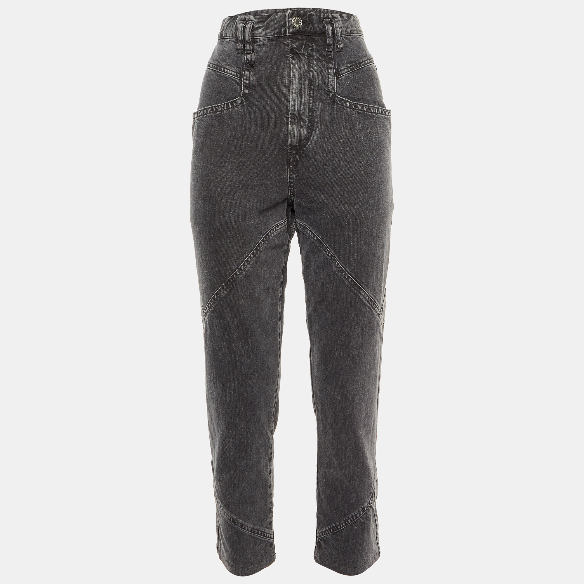 Isabel Marant Grey Denim Eloisa Paneled Boyfriend Jeans S/Waist 28", Jeans - Luxury Closet catalog