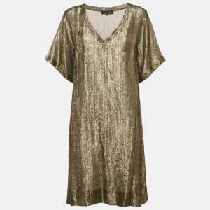 Isabel Marant Gold Lurex Silk Tank Dress M, Dresses - Luxury Closet catalog