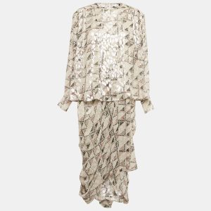 Isabel Marant Grey Lurex Midway Fil Coupe Top and Skirt Set M, Suits - Luxury Closet catalog