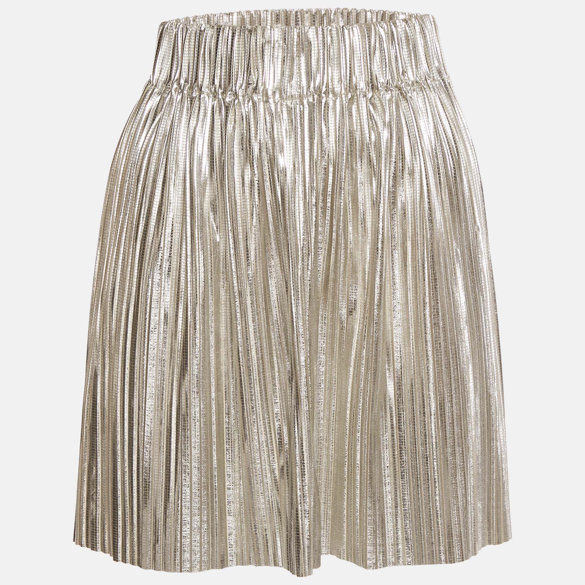 Isabel Marant Silver Plisse Delpha Mini Skirt S, Skirts - Luxury Closet catalog