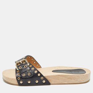 Isabel Marant Black Leather Jaso Slip On Sandals Size 36, Sandals - Luxury Closet catalog