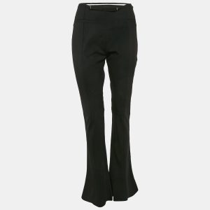 Jacquemus Black Wool Waistband Detail Wide Leg Le Splash Trousers L, Clothing - Luxury Closet catalog