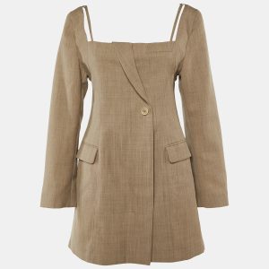 Jacquemus Beige Wool Mini Dress S, Dresses - Luxury Closet catalog