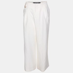 Jacquemus White Linen Trousers M, Clothing - Luxury Closet catalog