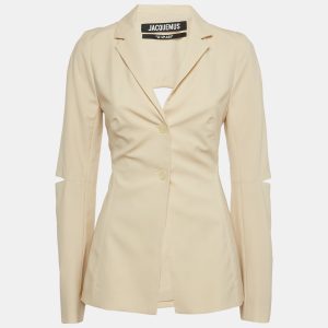Jacquemus Beige Wool Cut-Out Blazer S, Coats & Jackets - Luxury Closet catalog