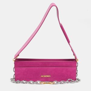 Jacquemus Pink Nubuck Leather Le Sac Ciuciu Shoulder Bag, Shoulder Bags - Luxury Closet catalog