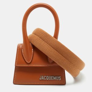 Jacquemus Brown Leather Mini Le Chiquito Top Handle Bag, Satchels - Luxury Closet catalog