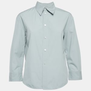 Jil Sander Light Blue Cotton Button Front Shirt S, Shirts & Tops - Luxury Closet catalog