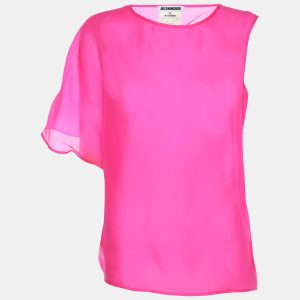 Jil Sander Pink Silk Top XS, Shirts & Tops - Luxury Closet catalog