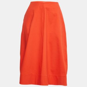 Jil Sander Orange Cotton Midi Skirt M, Skirts - Luxury Closet catalog