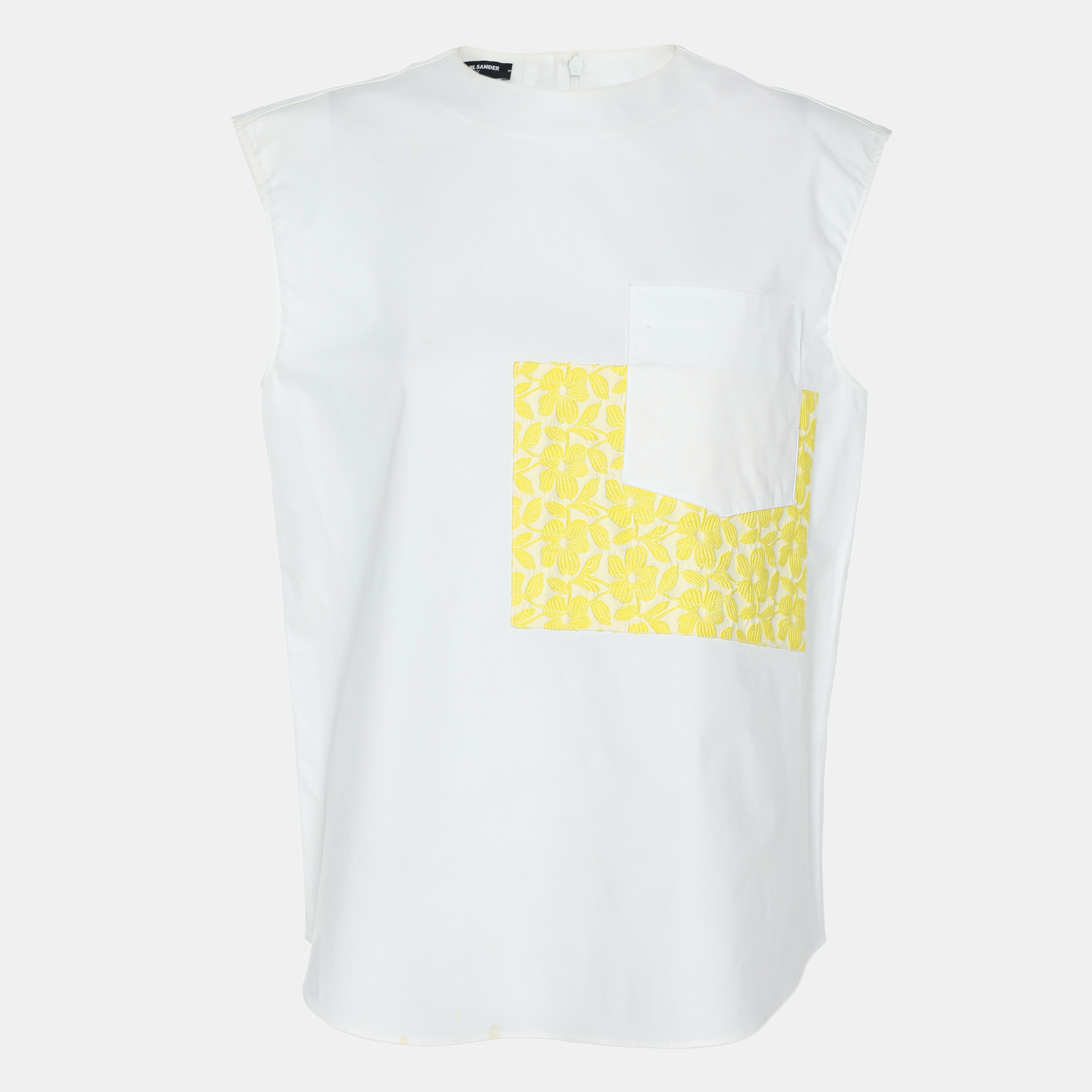 Jil Sander White Stretch Cotton Top S, Shirts & Tops - Luxury Closet catalog