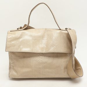 Jil Sander Beige Python Top Handle Bag, Satchels - Luxury Closet catalog