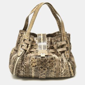 Jimmy Choo Beige Snakeskin and Suede Riki Tote, Tote Handbags - Luxury Closet catalog