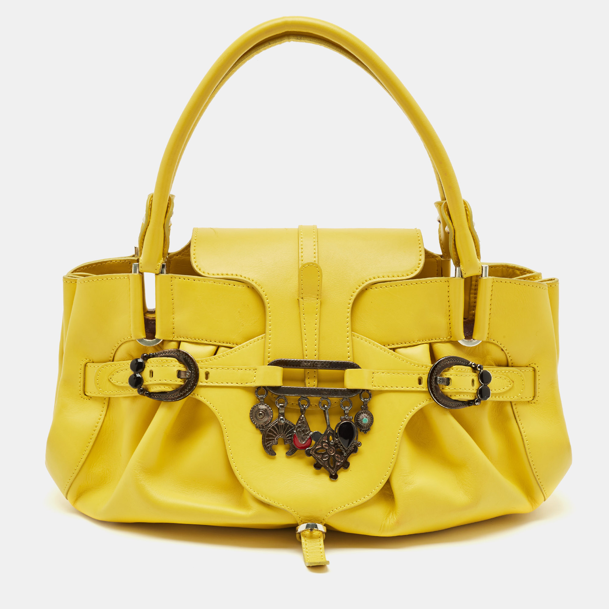 Jimmy Choo Yellow Leather Tulita Charm Shoulder Bag, Shoulder Bags - Luxury Closet catalog