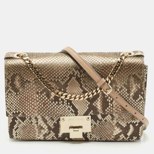 Jimmy Choo Beige Python Rebel Flap Shoulder Bag, Shoulder Bags - Luxury Closet catalog